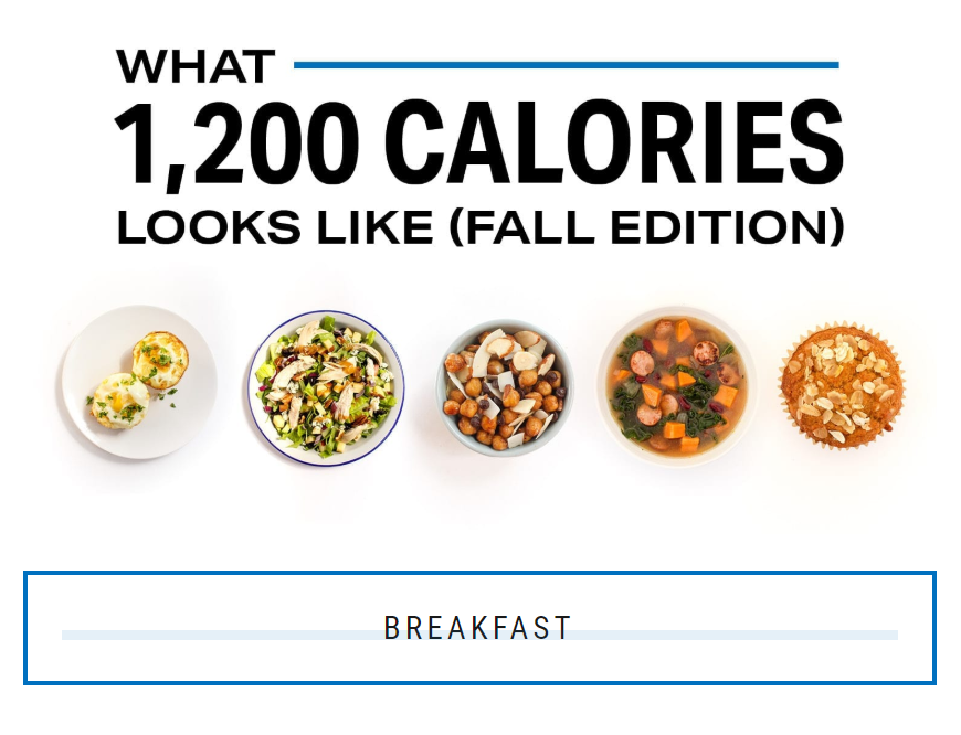 What 1,200 Calories Looks Like (Fall Edition)